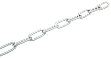 Langlenket kjetting 4 mm x 2 meter